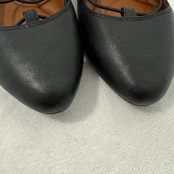 LUCKY BRAND Black Leather Ballet Flats - Size 6 - NEW! - Picture 3 of 7